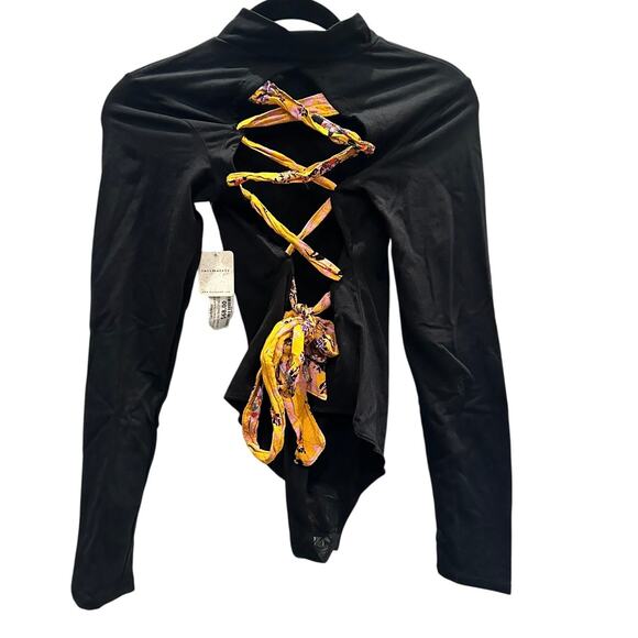 Free People - Straps In The Back Bodysuit (Black) - Size Small - Picture 6 of 8